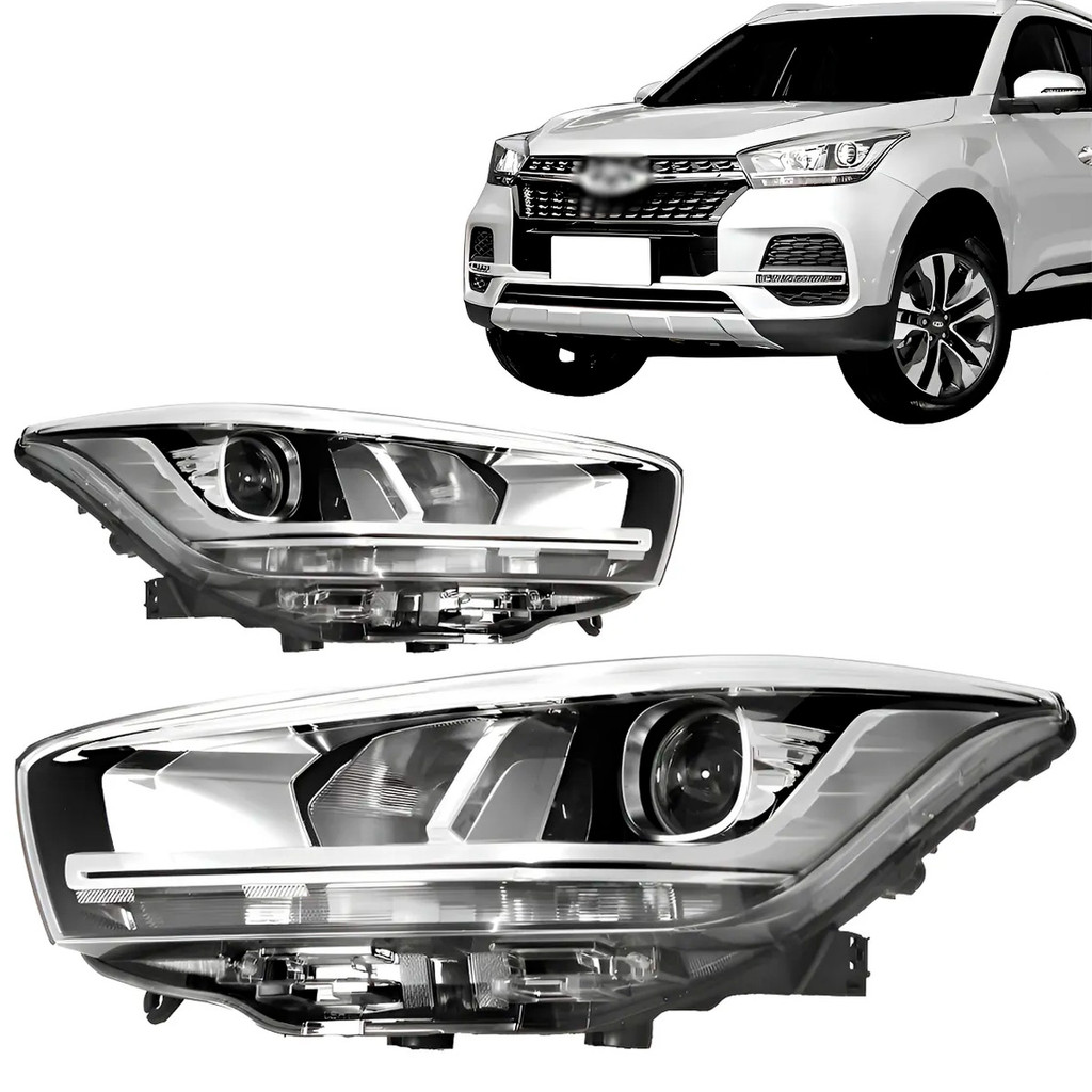 Par Farol Tiggo 5X 2021 2022 2023 2024 Cromado | Shopee Brasil