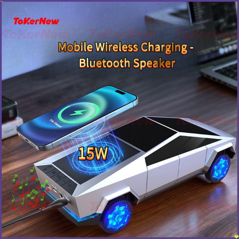 2026 Modelo de Carro Cybertruck Alto-falante Bluetooth Sem Fio Som ...