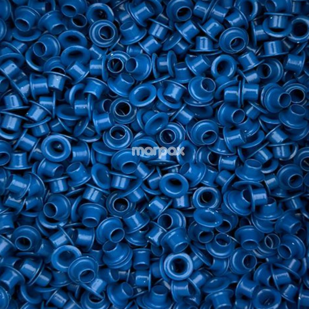 Ilhós de Metal N°51 Azul Royal para artesanato Marpax 500un | Shopee Brasil