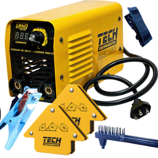 Kit Máquina de Solda Inversora ARC 160 TECH 220V 160A com Esquadro Magnético 12kg em Oferta na Shopee