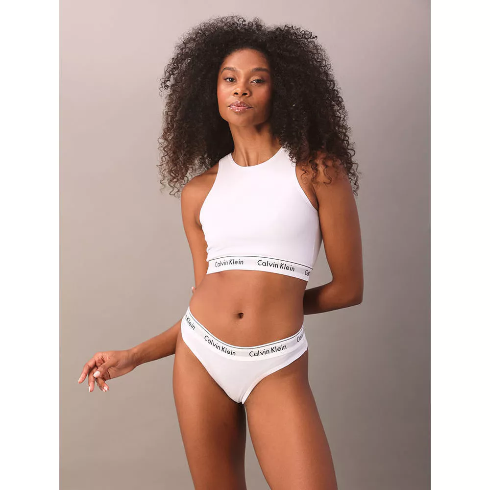 Calcinha Tanga Modern Cotton Calvin Klein Underwear Branca