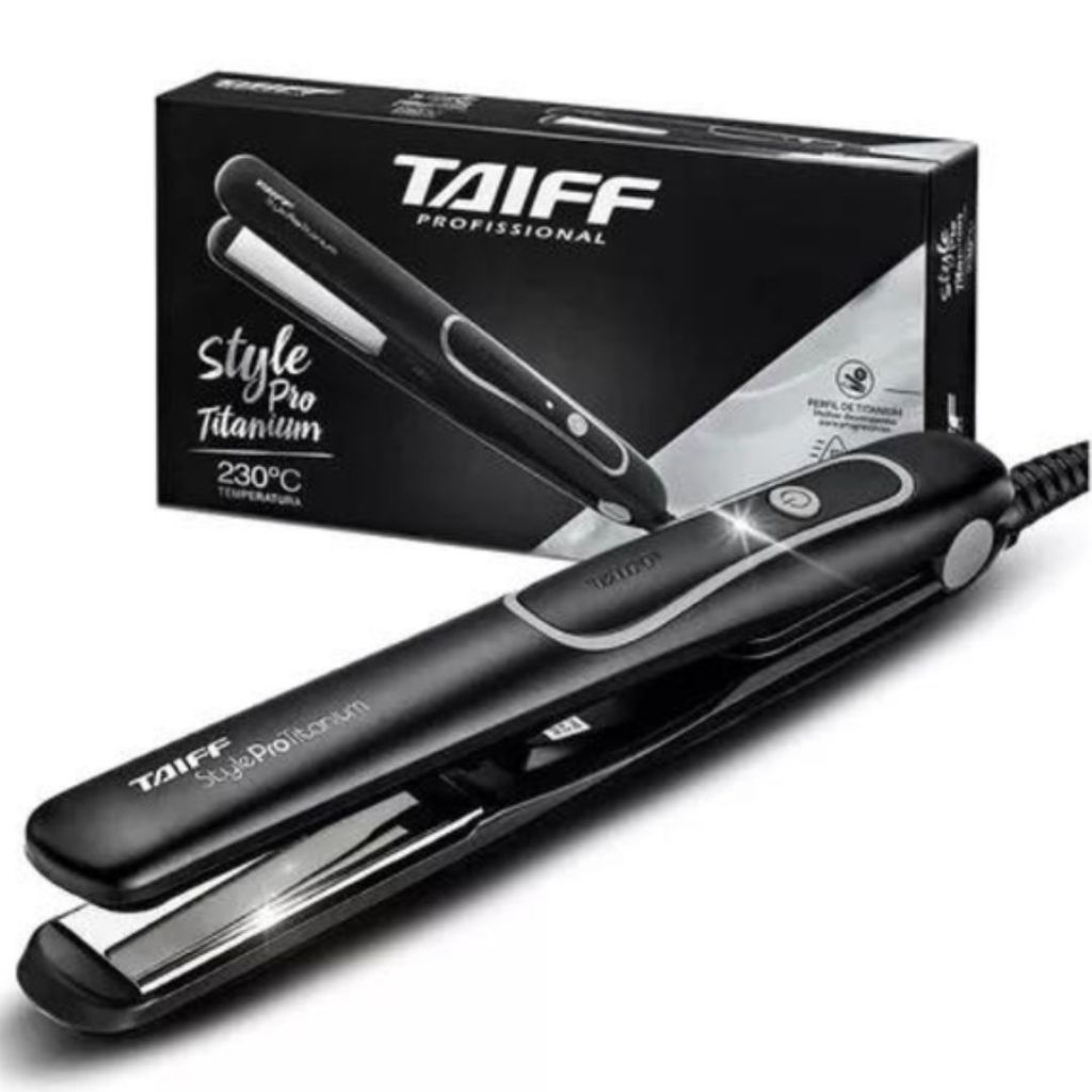 Prancha Alisadora Taiff Style Pro Titanium Bivolt 230ºC | Shopee Brasil