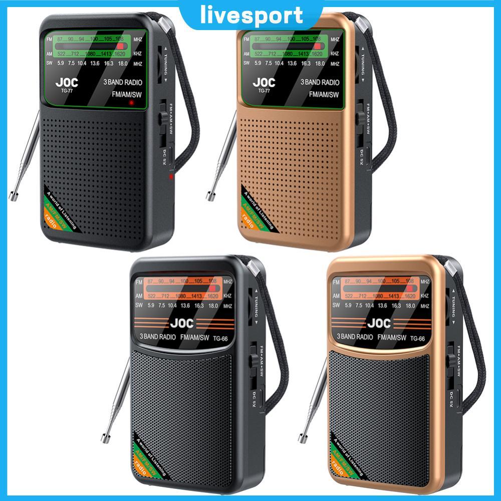 [Novo] Pointer Pocket Radio FM AM SW Rádio Melhor Recepção Alto-Falante ...