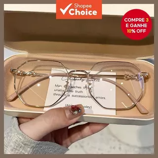 2025 Óculos Anti Luz Azul Radiação Armação De Metal Substituíveis Para Mulheres/Homens em Oferta na Shopee