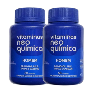 Kit 2x Suplemento Multivitamínico Homem 60Cpr - Neo Química em Oferta na Shopee
