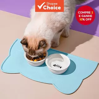 PetDine 2025 Tapete De Comida De Gato Alimentação De Silicone Para Animais De Estimação Antiderrapante À Prova D'água Ba em Oferta na Shopee