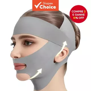 Bandagem De Emagrecimento Facial De Dois Andares-Alça De Levantamento Linha V , Ferramentas De Cuidados Faciais em Oferta na Shopee