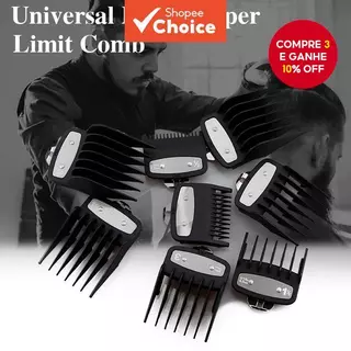 8 Pçs Clipe De Metal Máquina De Cortar Cabelo Elétrica Aparador De Limite De Barbear Pente Salão De Beleza Barbeiro Aces em Oferta na Shopee