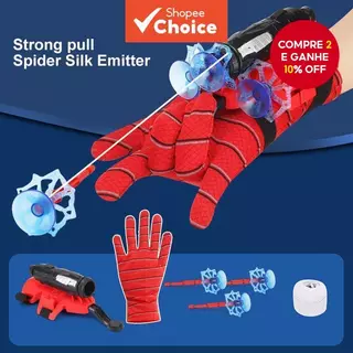 Luva Lançadora De Teia De Aranha , Brinquedo De Pulso Infantil Com Corda , Halloween em Oferta na Shopee