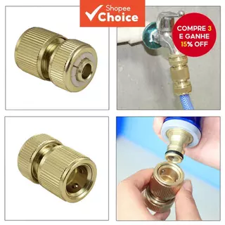 Adaptador De Mangueira De Latão De 1/2 " Para Irrigação De Jardim em Oferta na Shopee