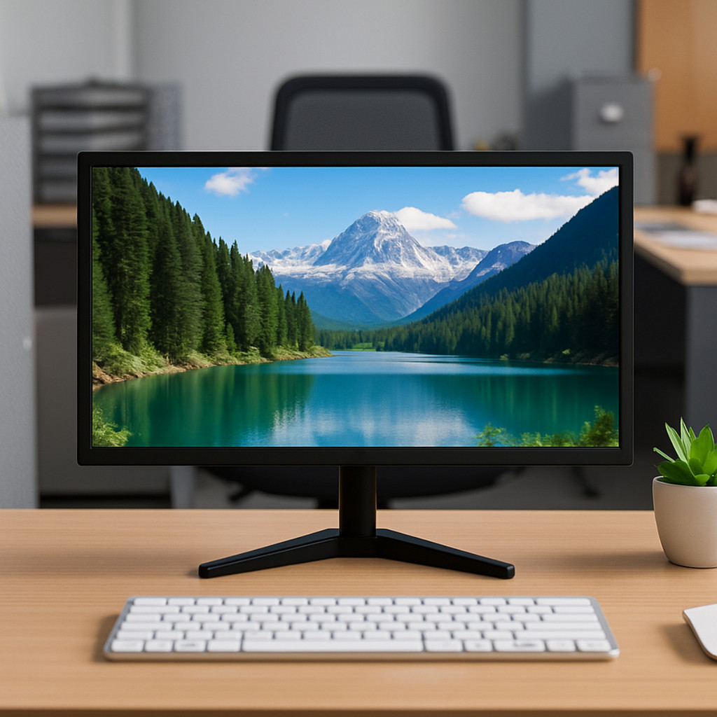 Monitor LED 27 Polegadas Full HD Entradas HDMI VGA 16:9 Escritório ...