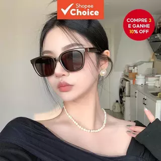 Óculos De Sol Quadrados Embelezados De Estrela Coreanos Para Mulheres UV400 Acessório De Moda Retrô em Oferta na Shopee