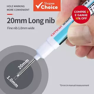 4 Pçs/Set Canetas Marcadoras De Cabeça Longa Banheiro Decoração De Carpintaria Multiuso Conjunto De Buraco Profundo Verm em Oferta na Shopee