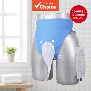 Fralda com Coletor de Urina Vedado, Solução Discreta para Drenagem de Pacientes Acamados, Conforto e Higiene em Oferta na Shopee