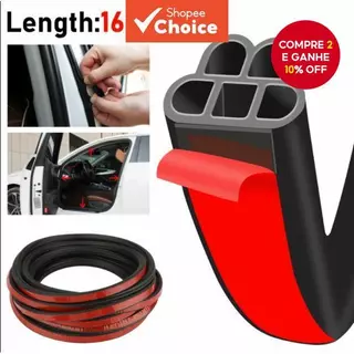 Tira De Vedação Universal Em Forma De L Para Porta De Carro , Borracha À Prova De Intempéries , Som , Proteção De Borda em Oferta na Shopee