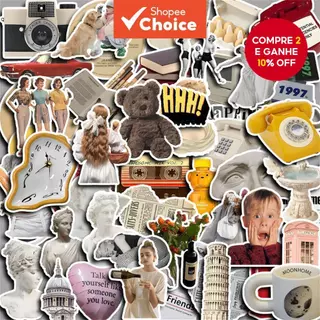 50pcs Jamin Warm Winter Stickers Diy Computer Laptop Washi Scrapbooking Artesanato Papelaria em Oferta na Shopee