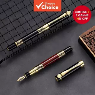1 Pcs Caneta-Tinteiro Vintage-Conjunto De Caligrafia De Metal Retrô Com Ponta F , Presente De Escrita Clássico em Oferta na Shopee