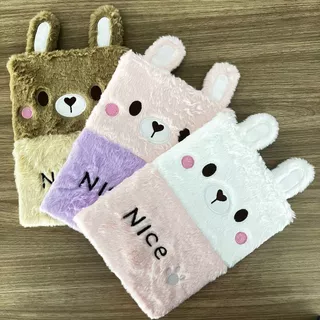 Agenda Criativa B5 Urso Nice – Pelúcia Macia + Pautado
