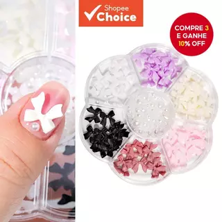 LIMEGIRL 3D Flor Borboleta Strass Pérola Mista Prego A rt Acessórios Para DIY Manicure Nai l Dec oration em Oferta na Shopee