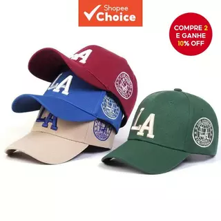 Boné Unissex LA Bordado Trucker Ajustável Proteção Solar Respirável Versátil Para Viagens Ao Ar Livre em Oferta na Shopee
