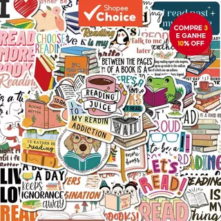 【Estoque】Adesivos Leitura Inspiradora em Inglês para Celulares, Laptops, Capacetes e Copos Água À Prova d'Água em Oferta na Shopee