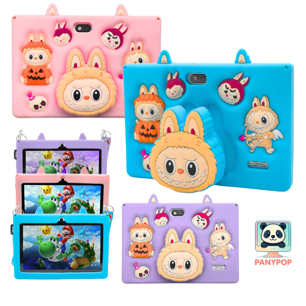 Tablet Infantil Labubu 7 Polegadas 8gb Ram + 128gb Armazenamento Android Wi-fi + Alça e Caneta