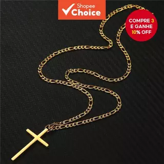 Conjunto De Pulseira De Colar De Ouro De Aço Inoxidável , 2 Peças , Joias Minimalistas Masculinas Para Uso Diário em Oferta na Shopee