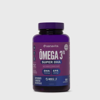 Super DHA Ômega 3TG – Sanavita Pote com 90 Cápsulas de Qualidade em Oferta na Shopee