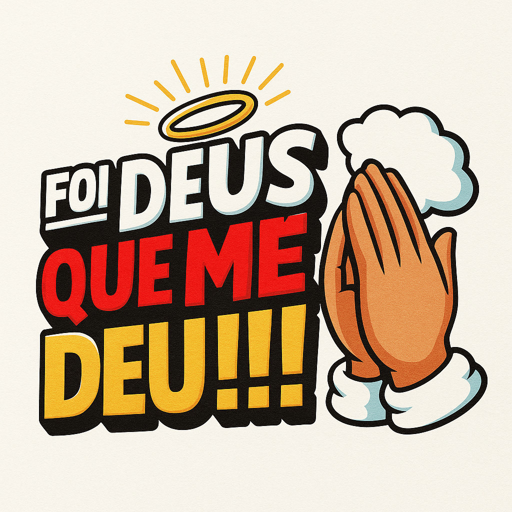 ADESIVO FOI DEUS QUE ME DEU 14 CM PARA CARRO MOTO E CAMINHÃO | Shopee ...