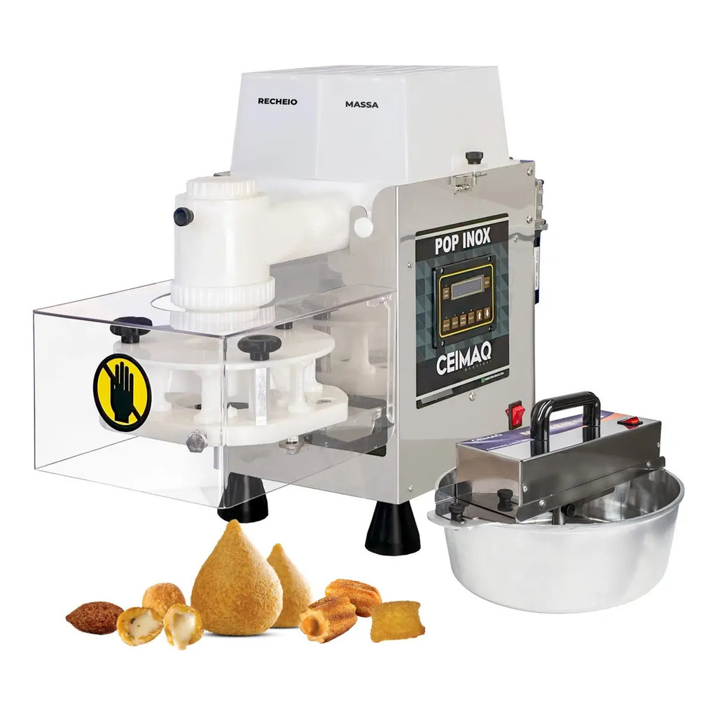 Ceimaq Maquinas máquina de salgados e doces pop inox com masseira 5kg ...