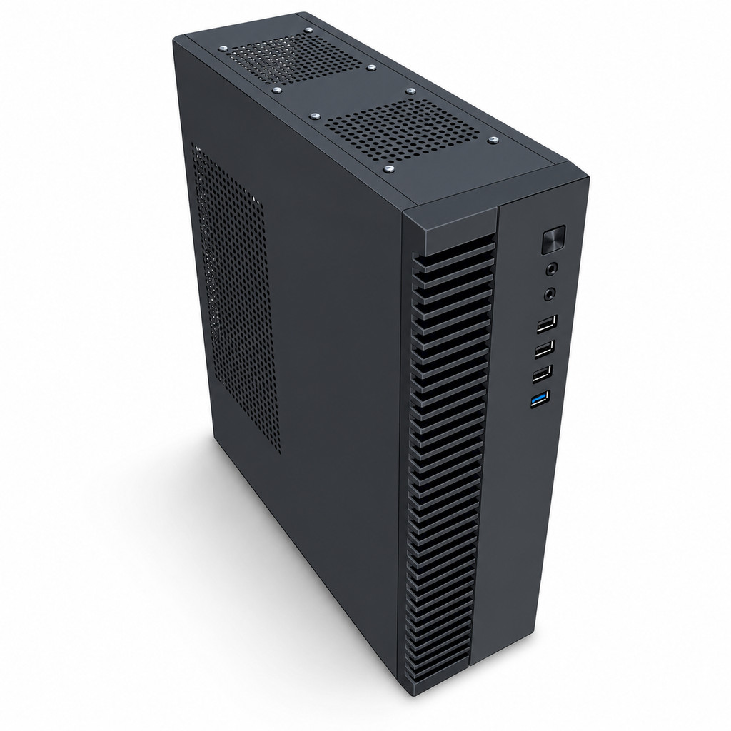 Gabinete Compacto Slim com Fonte TFX 200W USB 3.0 para PC M-ATX ITX SSD ...