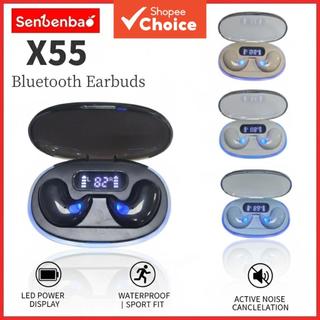Senbenbao X55 Fones De Ouvido TWS Sono Sem Fio Bluetooth Display Led Alta Fidelidade Estéreo