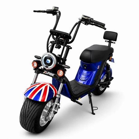 Bicicleta Eletrica Zurbe X20 Scooter 1000w Bateria Removível 60v 20ah Suporta 200kg Faróis De Milha