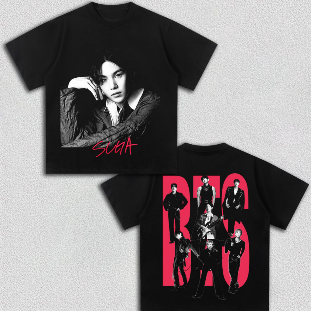 Camiseta Premium em Algodão Puro]TT Feminina Masculina Estampa BTS