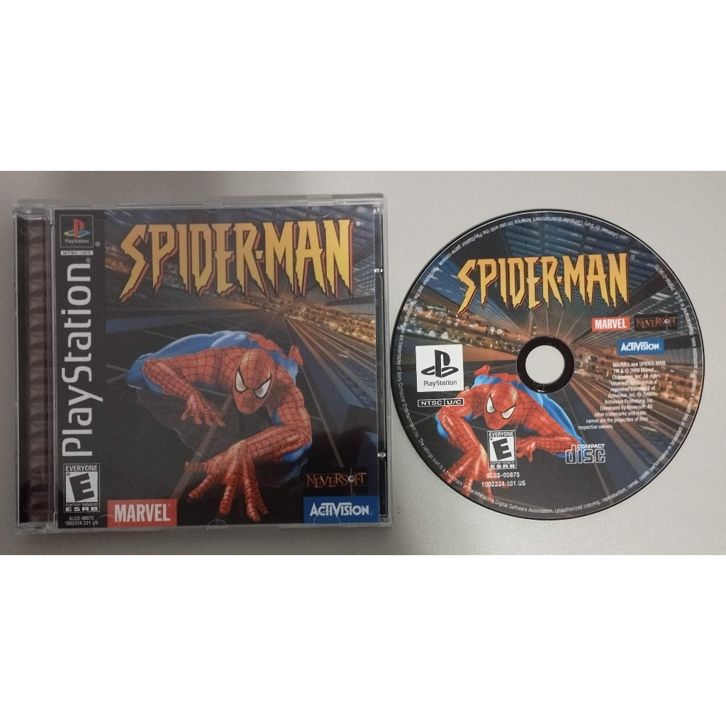 PS1 - SPIDER-MAN 1 SPIDERMAN Homem-Aranha - MÍDIA PRETA | Shopee