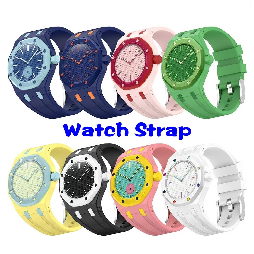Adequado Para AP x Swatch Royal Pop Pulseira De Silicone Oficial
