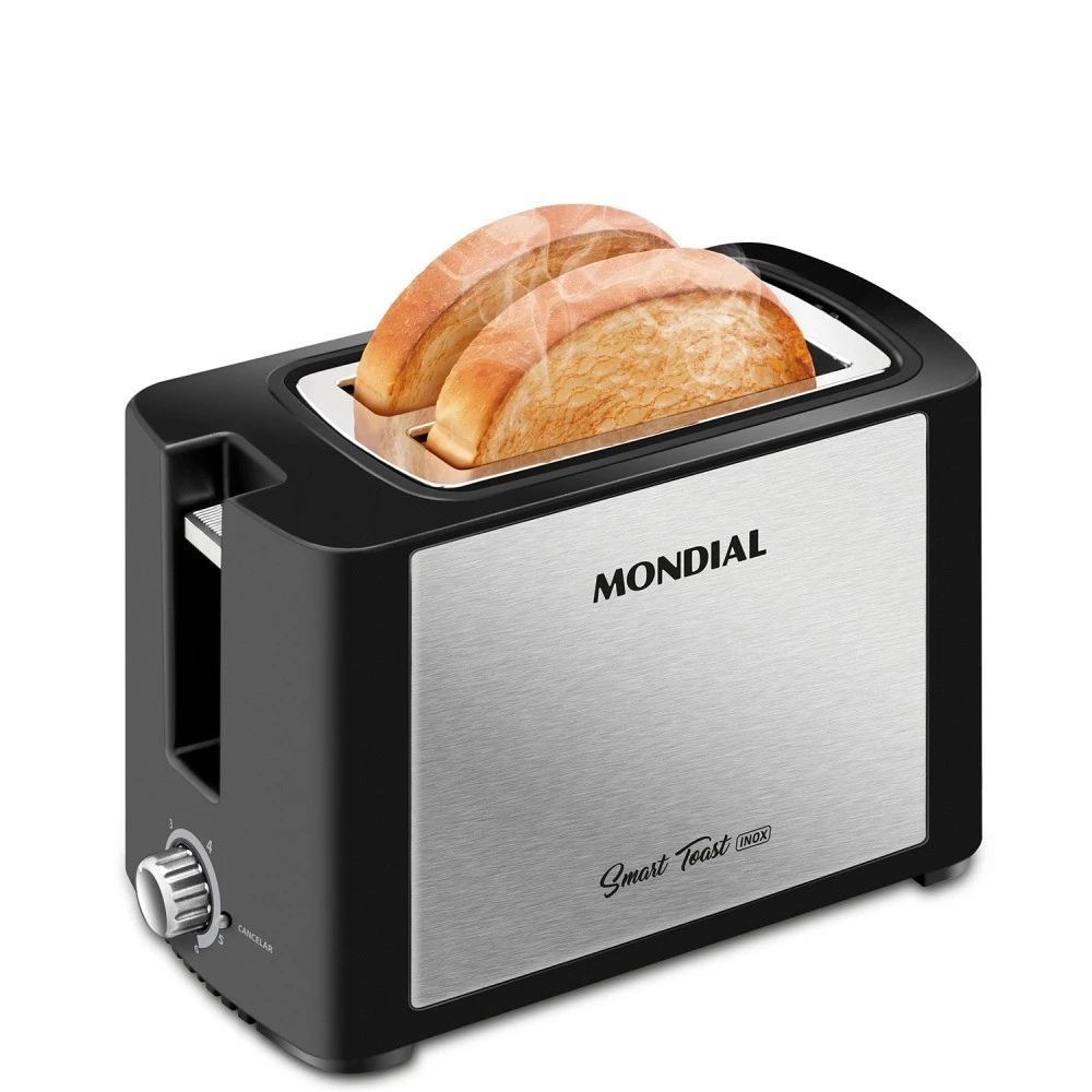 Torradeira de Pães Mondial Smart Toast Inox T-13 800W