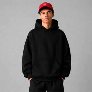 Moletom Liso Canguru Unissex Oversized Básico Casual Frio Inverno Fashion