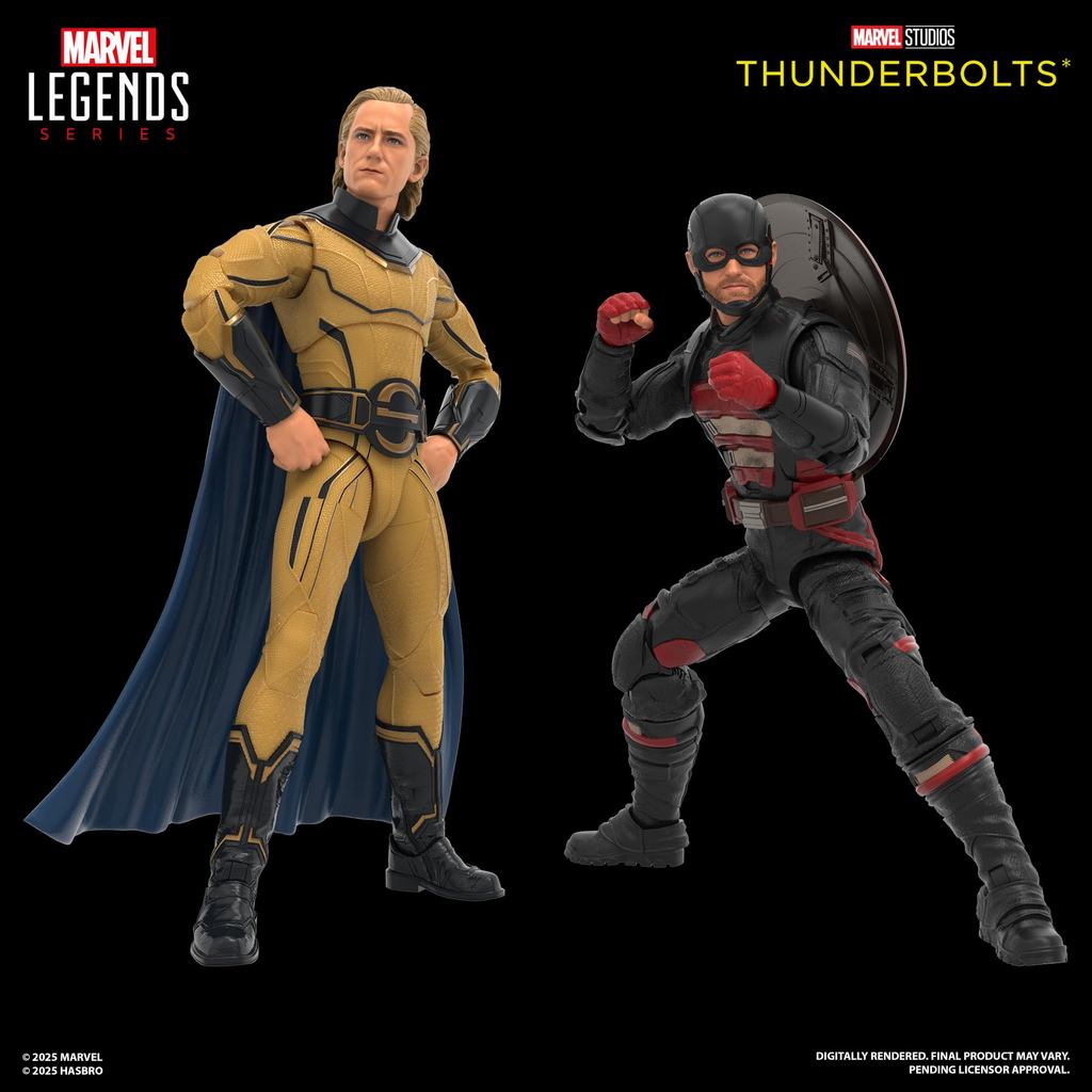 Conjunto Marvel Legends Series com 2 figuras de ação colecionáveis