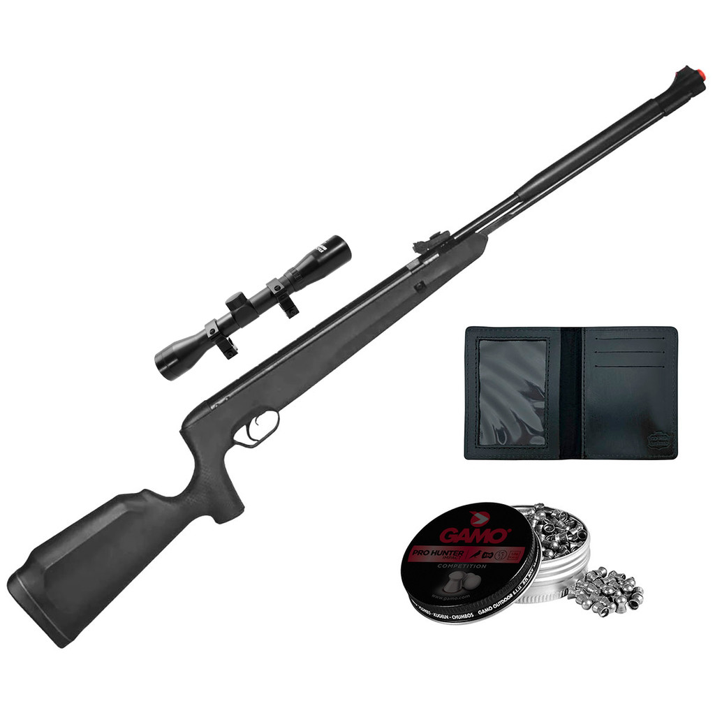 Kit Carabina Cano Fixo TAG Naja 2.0 5.5 (.22) Gás Ram 60kg, Kit