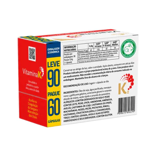 Suplemento Vitamina K2 - 90 Caps - La San-Day
