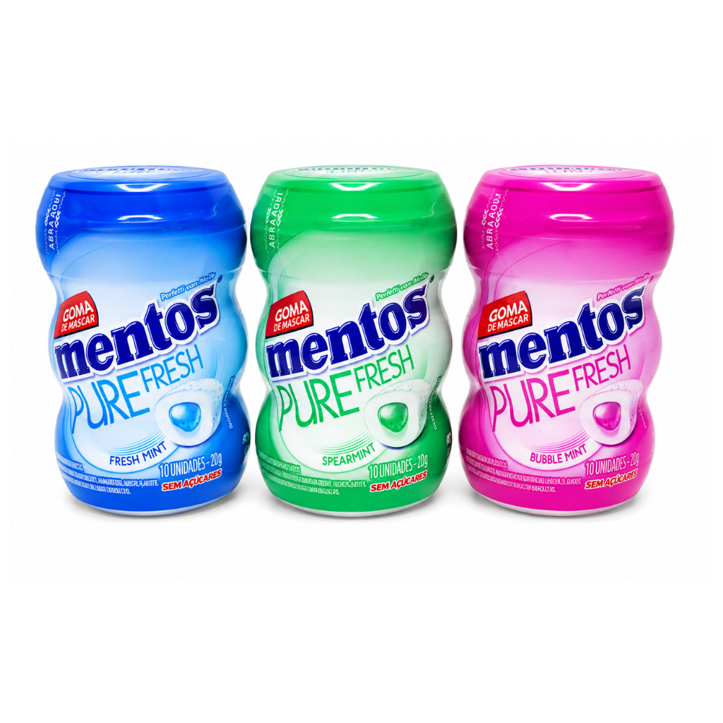 Kit 3 Chiclete Pure Fresh MINI Sortido Mentos 20g/cada | Shopee Brasil