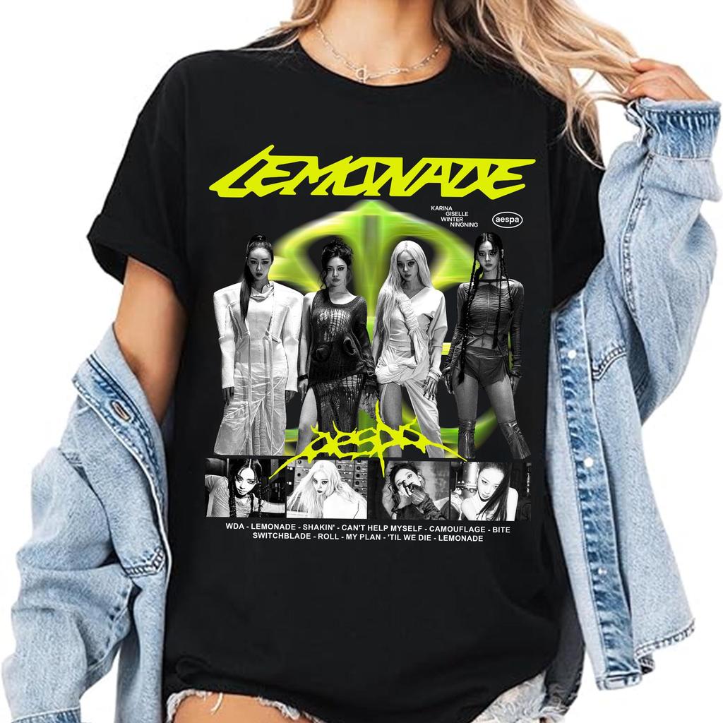 Camiseta Masculina Feminina Estampa aespa 
