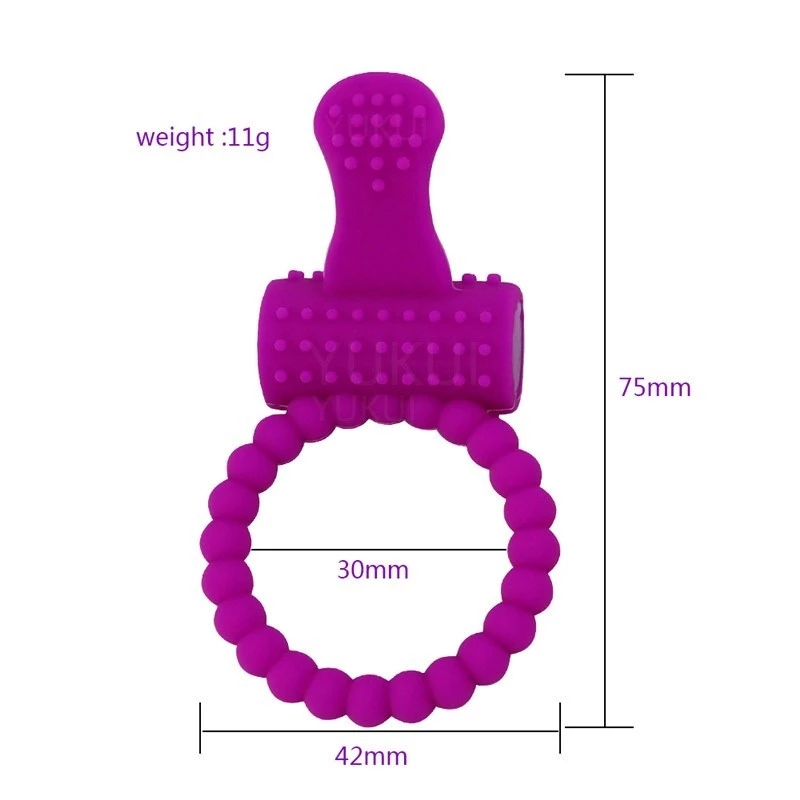 Anillo Peniano Vibrador de Masturbación Masculino para Adultos Accesorio de Pareja