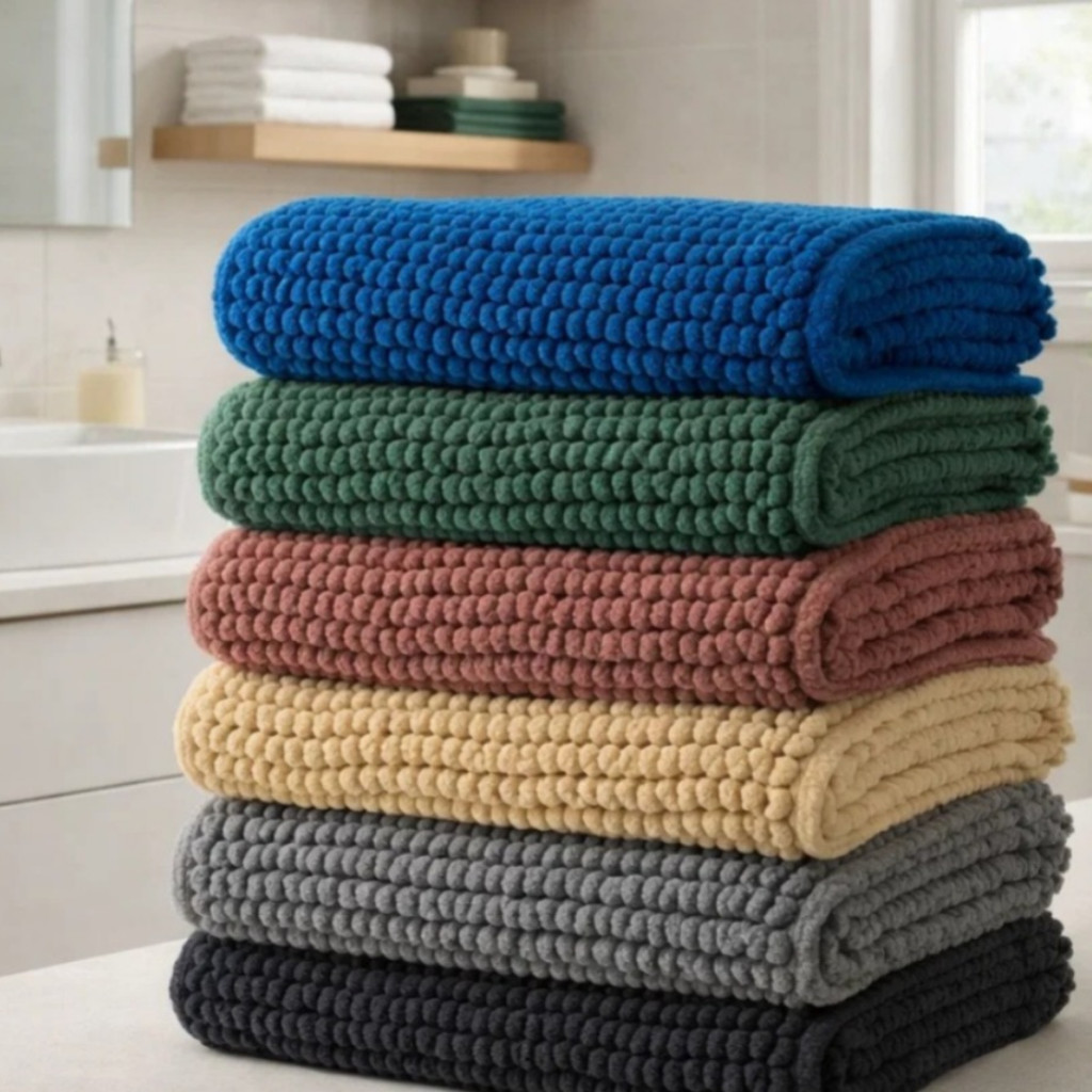 Tapetes Bolinha 40x60 de Banheiro Microfibra Antiderrapante Super Macio e Absorvente | Shopee Brasil