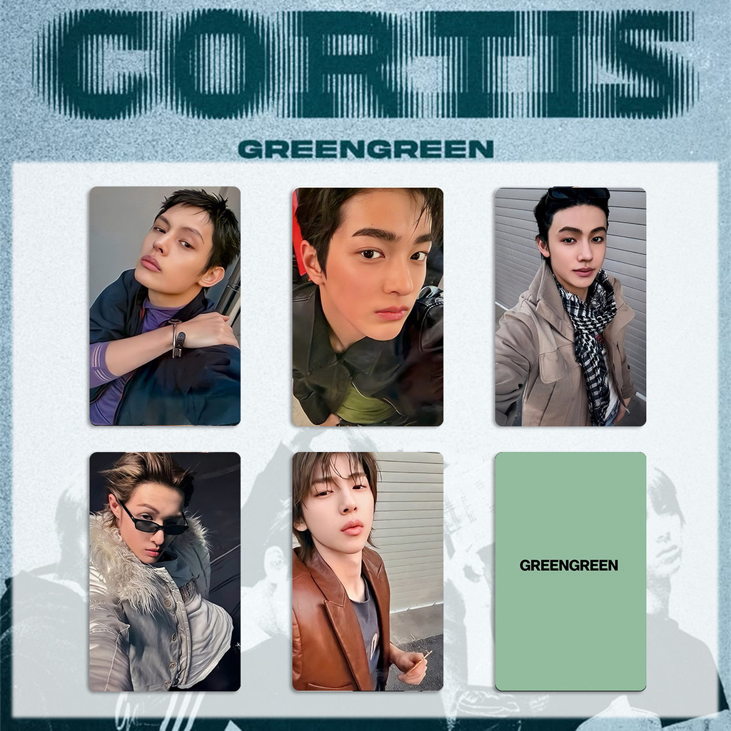 5 Pçs CORTIS GREENGREEN Lomo Cartões Weverse POB ID Foto