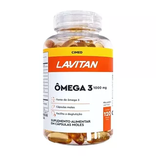Lavitan Ômega 3 1000mg C/ 120 Cápsulas Moles