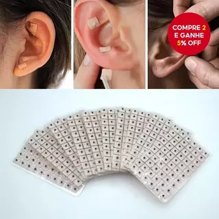 600 Unidades de Adesivos Auriculares de Acupuntura, Patches de Massagem Auricular