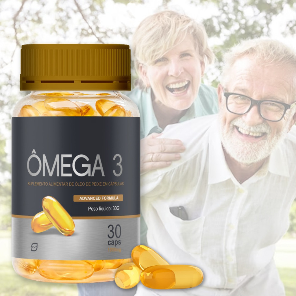Ômega 3 1450mg óleo de peixe - EPA + DHA 30 cáps