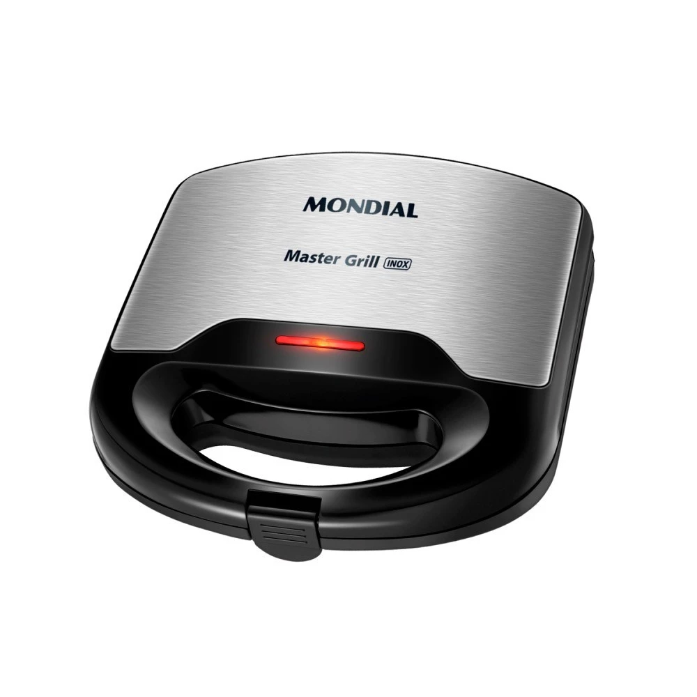 Sanduicheira Grill antiaderente 750 watts inox S-20 Mondial
